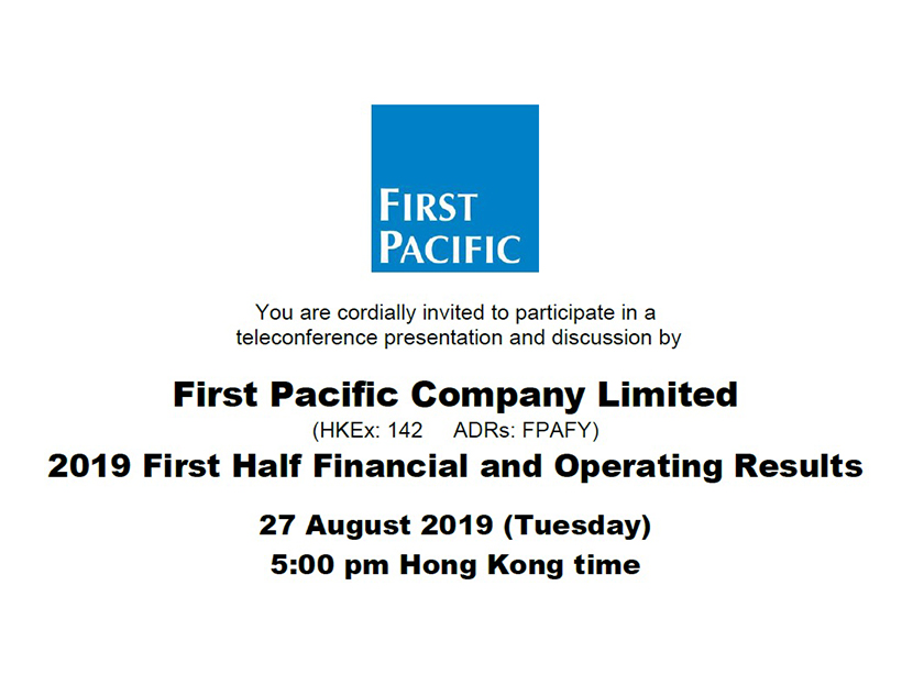 First Pacific Company Ltd - Investor Relations > Presentations